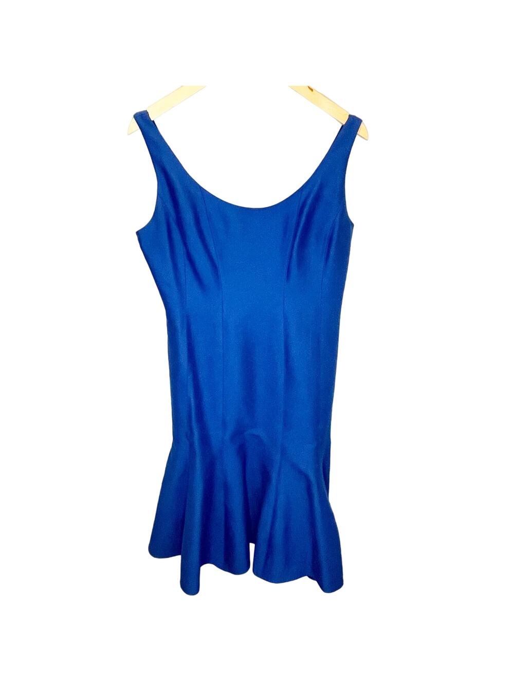 Halston Heritage Royal Blue Mermaid Style Midi Dress - size 12